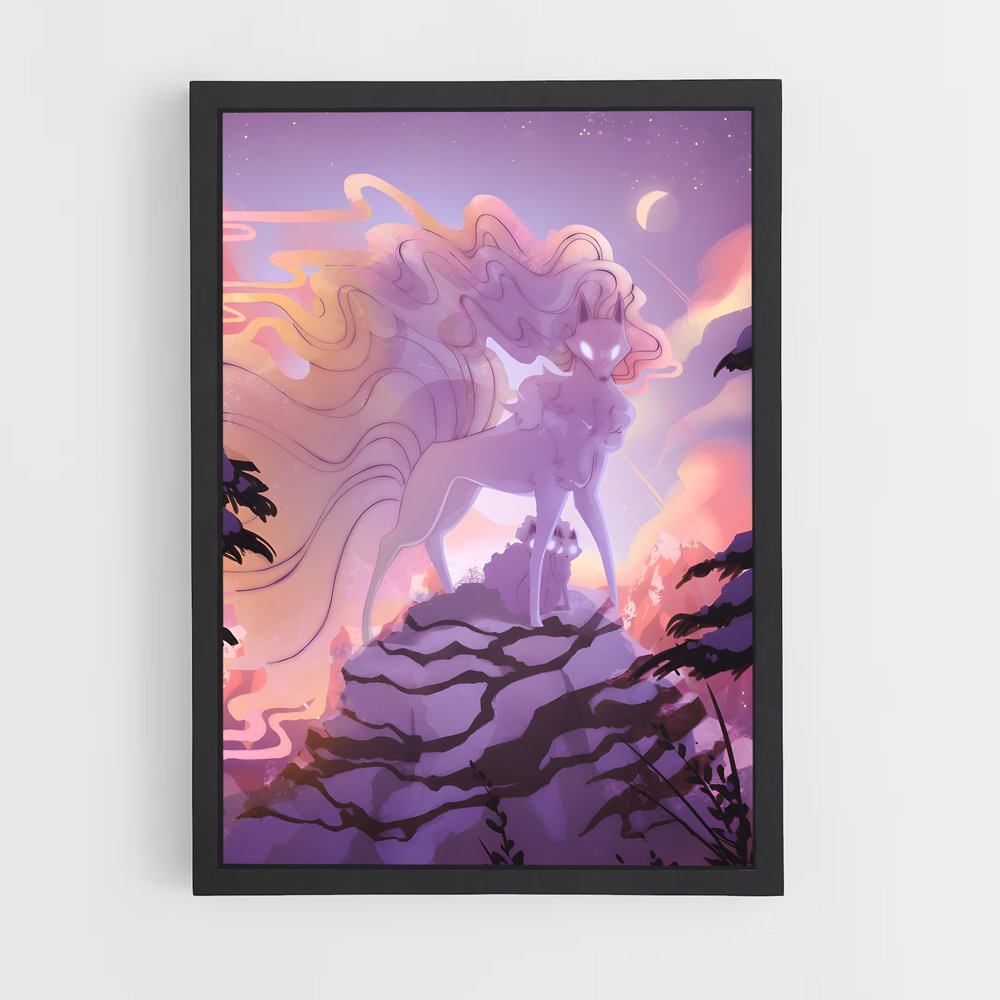 Poster Célestes Équins – affiche Pokemon (vue 2)