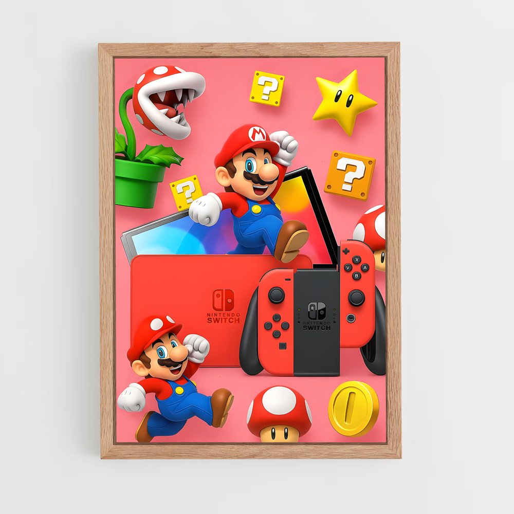 Poster Nintendo hommage – affiche Consoles (vue 4)