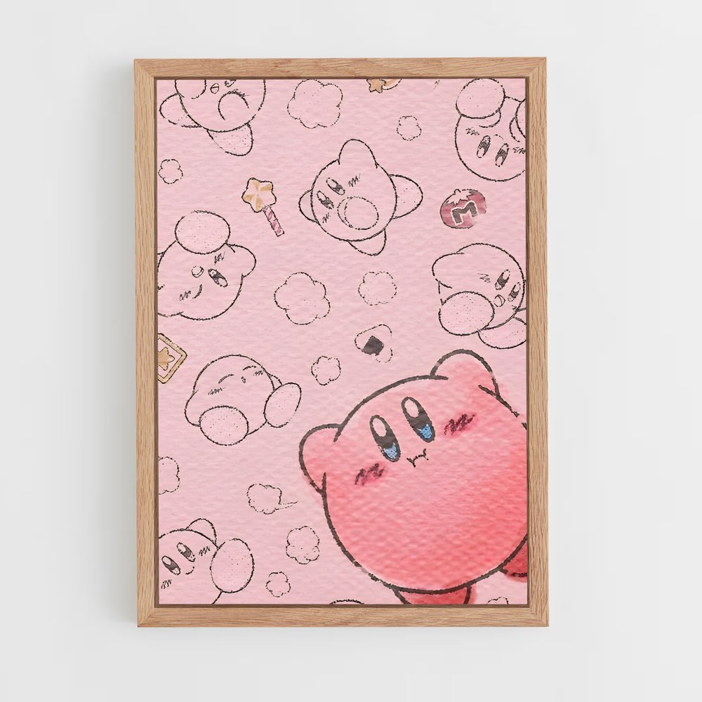 Poster Kirby en Fête – affiche Consoles (vue 4)