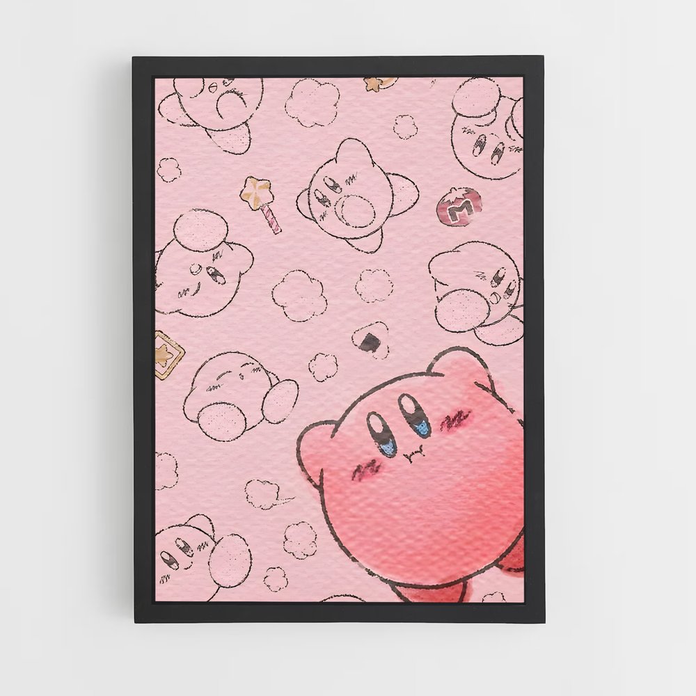 Poster Kirby en Fête – affiche Consoles (vue 2)