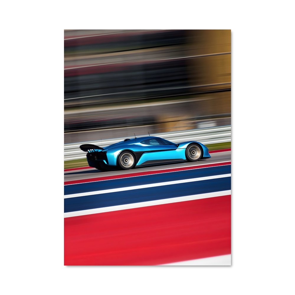 Poster Turbo Bleu