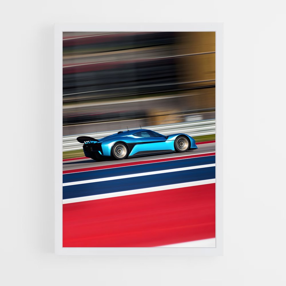 Poster Turbo Bleu – affiche Nio (vue 3)