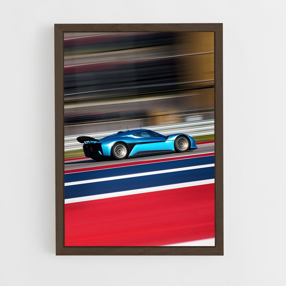 Poster Turbo Bleu – affiche Nio (vue 5)
