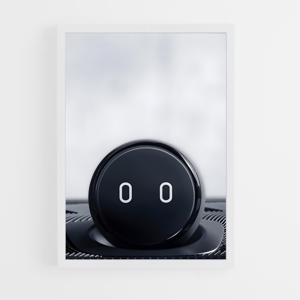 Poster AirPod Noir – affiche Nio (vue 3)