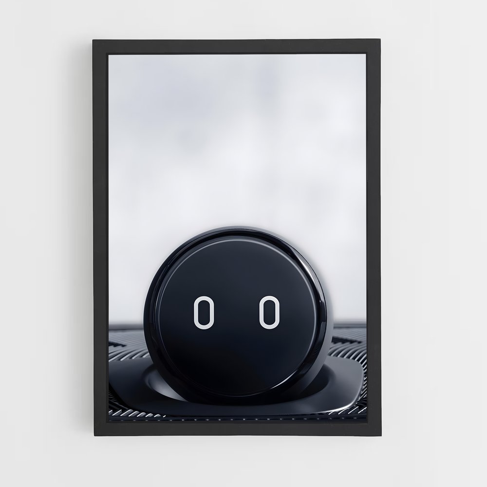 Poster AirPod Noir – affiche Nio (vue 2)