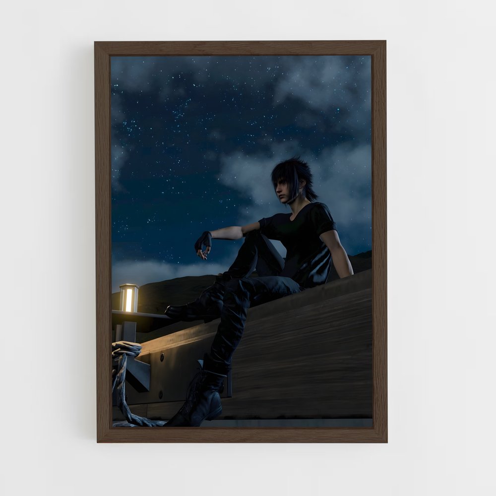 Poster Étoiles Vagabondes – affiche Final Fantasy (vue 5)