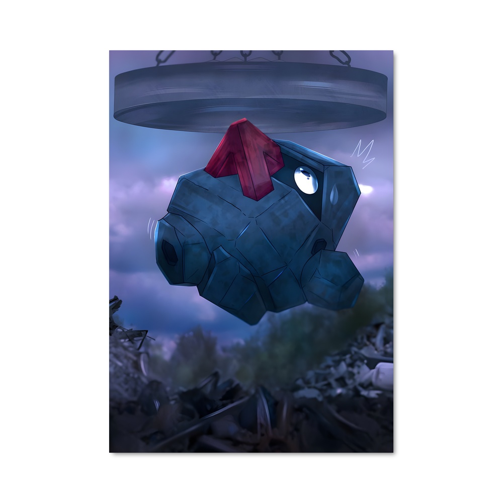 Poster Robot Rouge enchaîné – affiche Pokemon