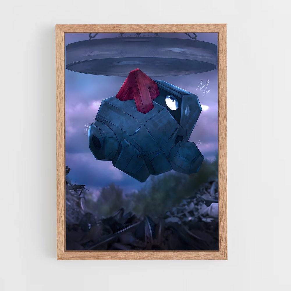 Poster Robot Rouge enchaîné – affiche Pokemon (vue 4)