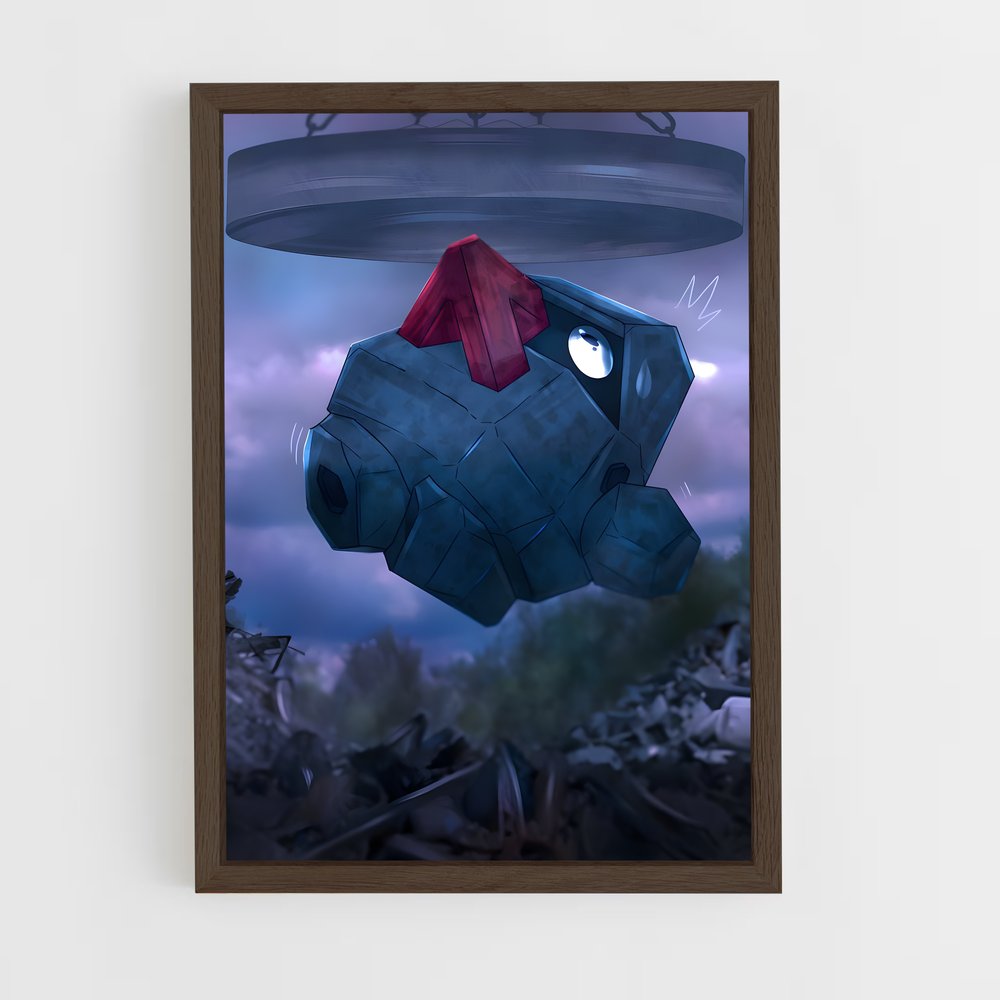 Poster Robot Rouge enchaîné – affiche Pokemon (vue 5)