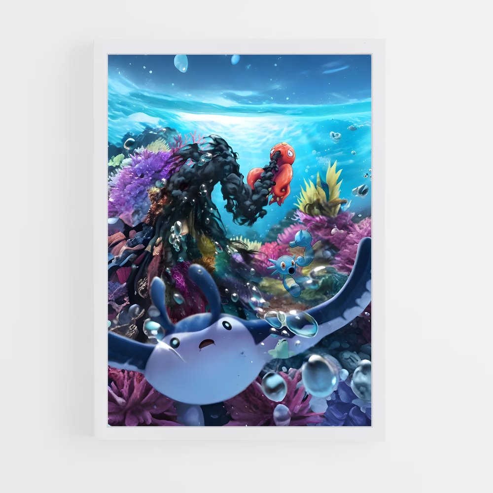 Poster Octopus Adventure – affiche Pokemon (vue 3)