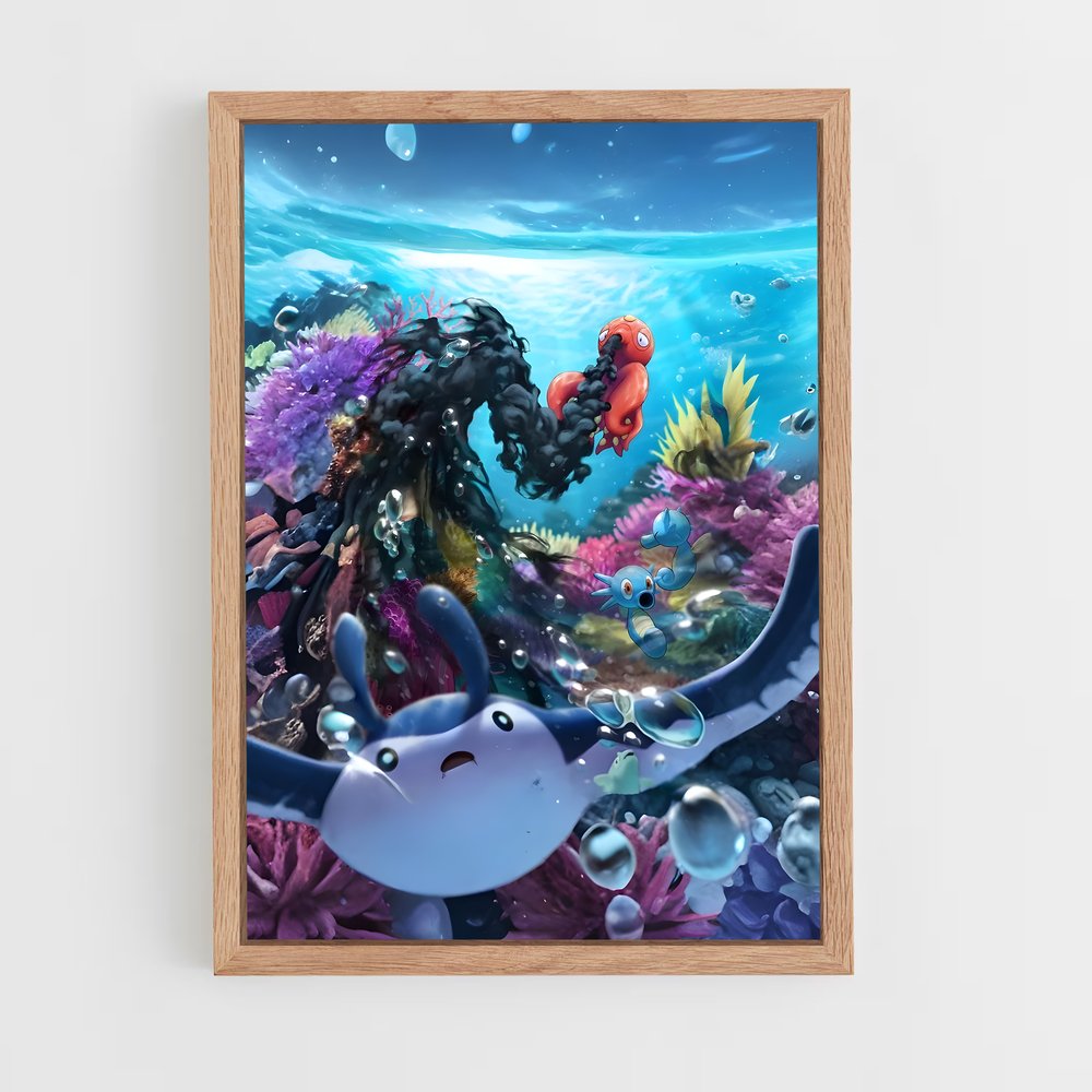 Poster Octopus Adventure – affiche Pokemon (vue 4)