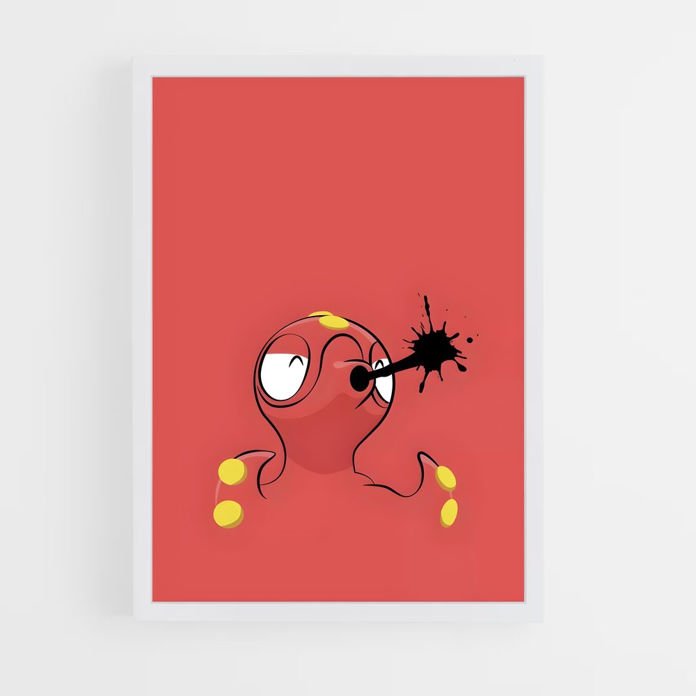 Poster Octopus Party – affiche Pokemon (vue 3)