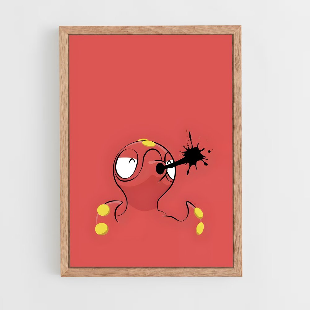 Poster Octopus Party – affiche Pokemon (vue 4)