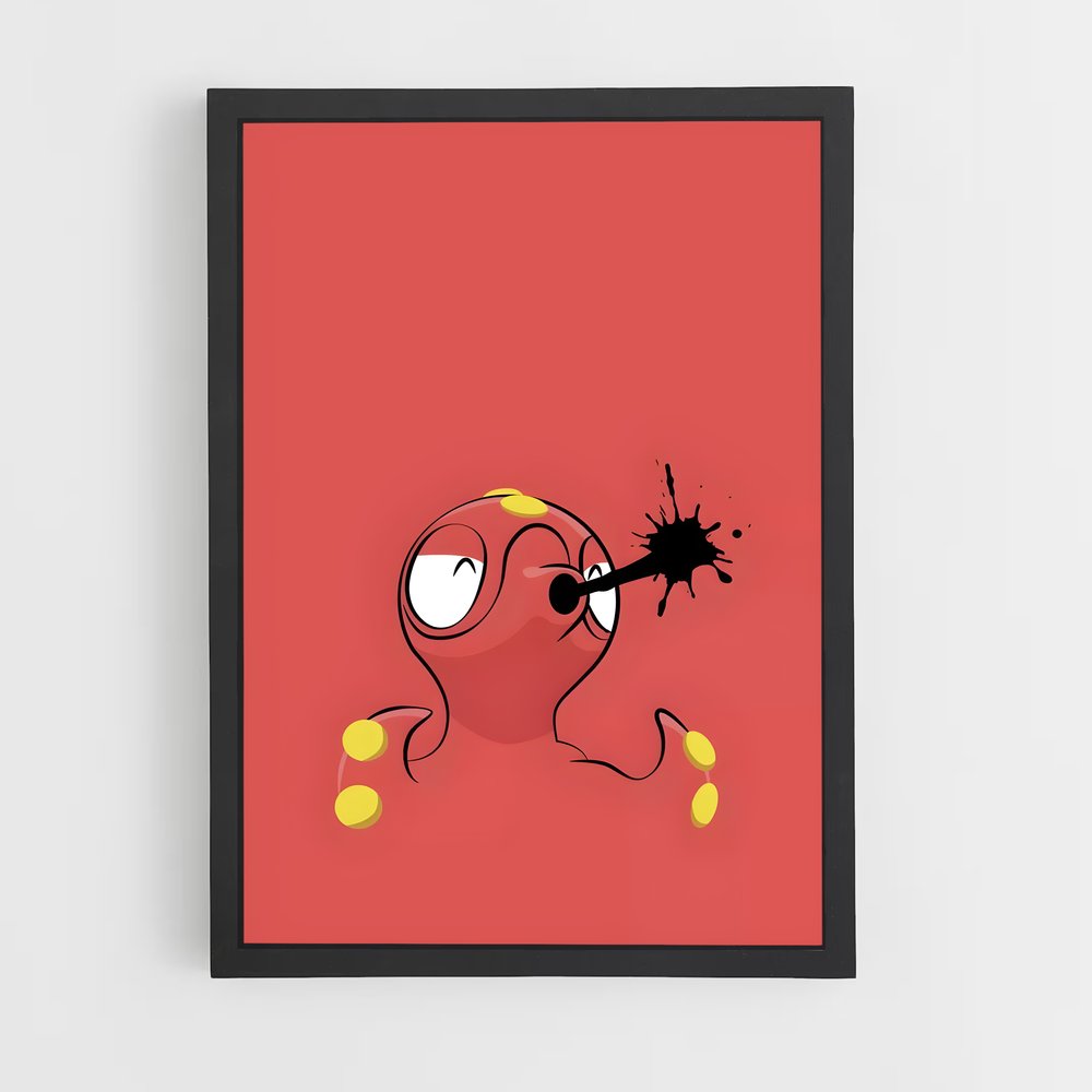 Poster Octopus Party – affiche Pokemon (vue 2)
