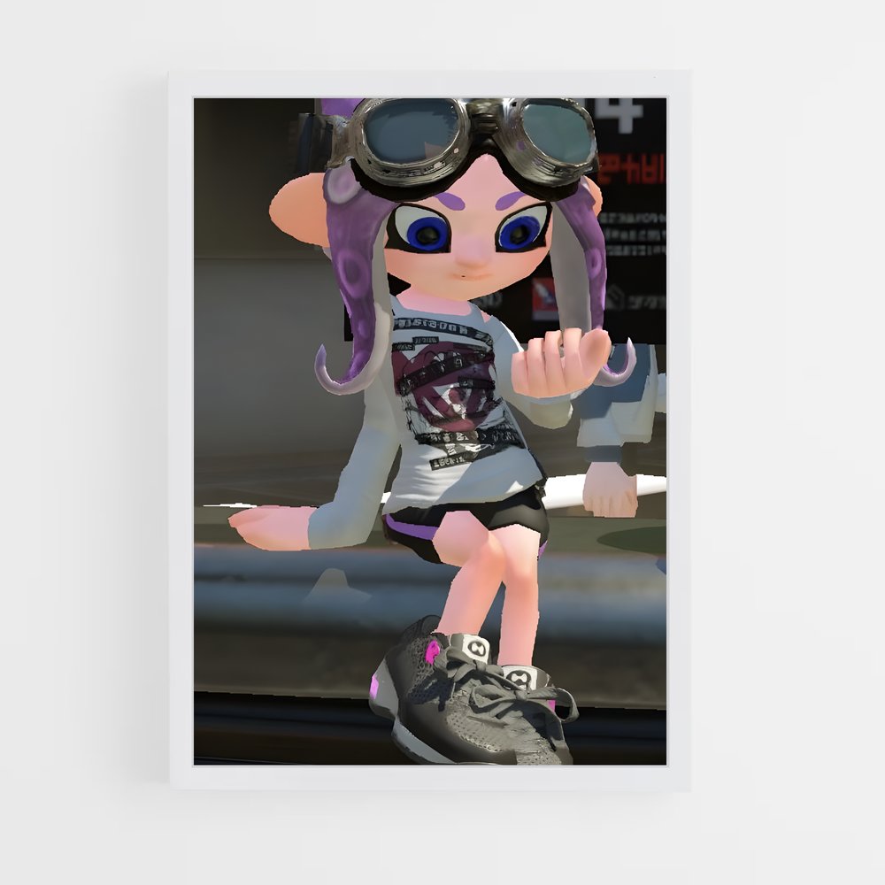Poster Skate & Splash – affiche Splatoon (vue 3)