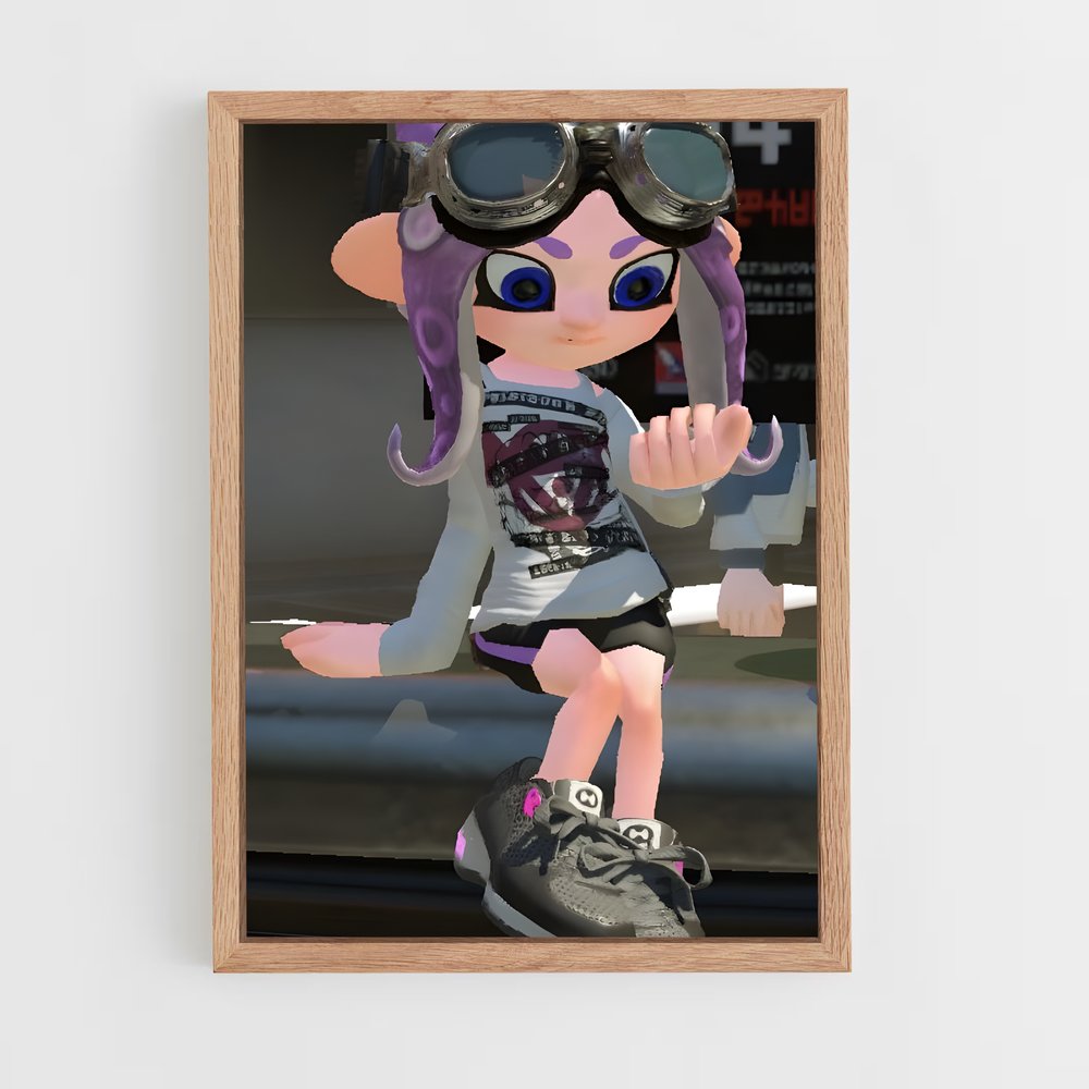 Poster Skate & Splash – affiche Splatoon (vue 4)