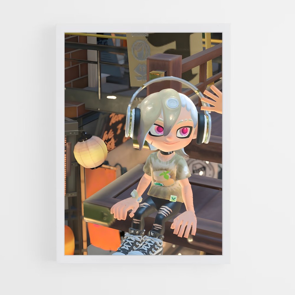 Poster Skate et Son – affiche Splatoon (vue 3)