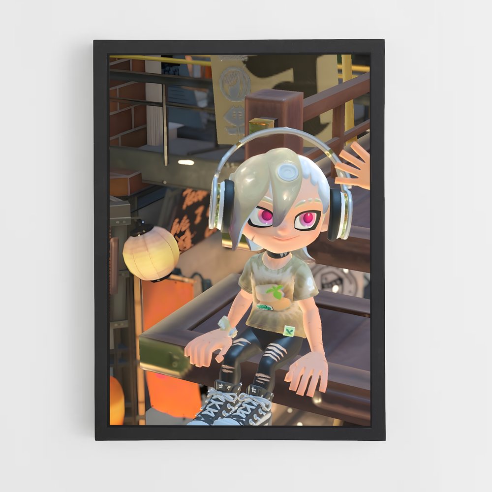 Poster Skate et Son – affiche Splatoon (vue 2)