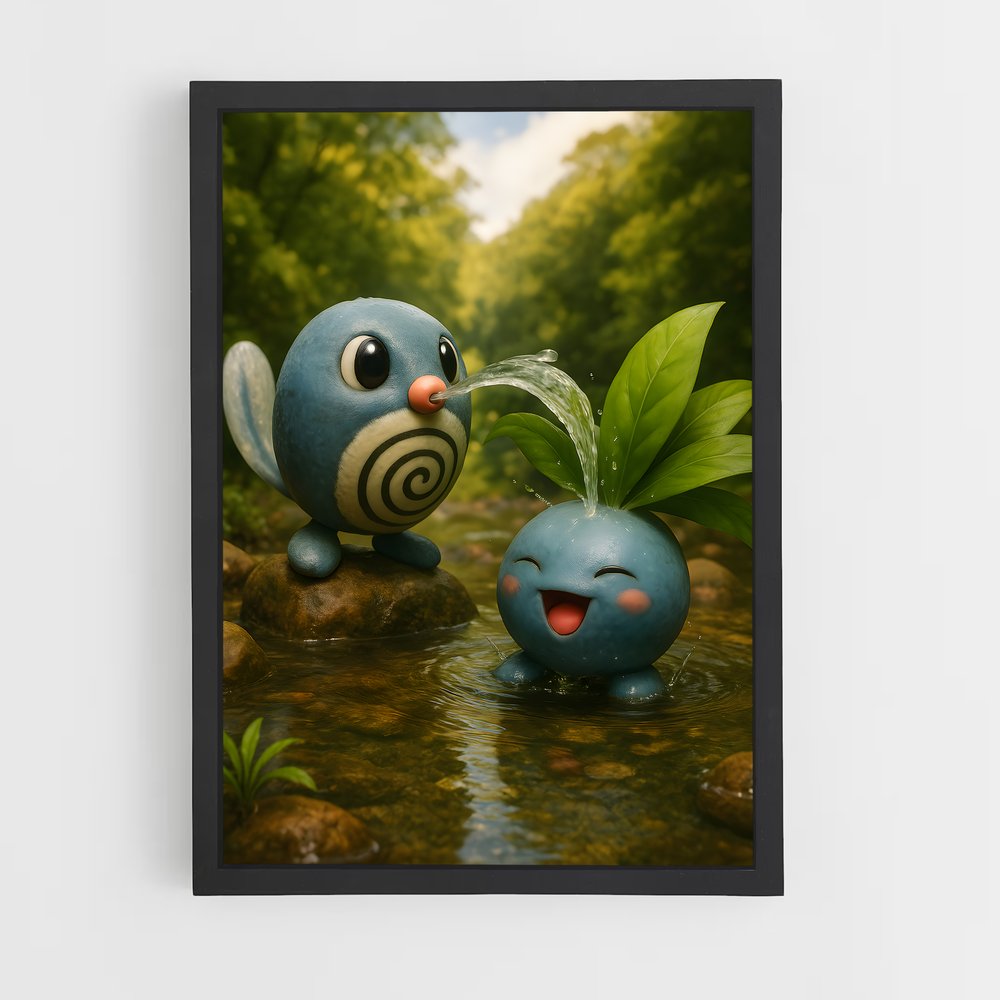 Poster Douceur Aquatique – affiche Pokemon (vue 2)