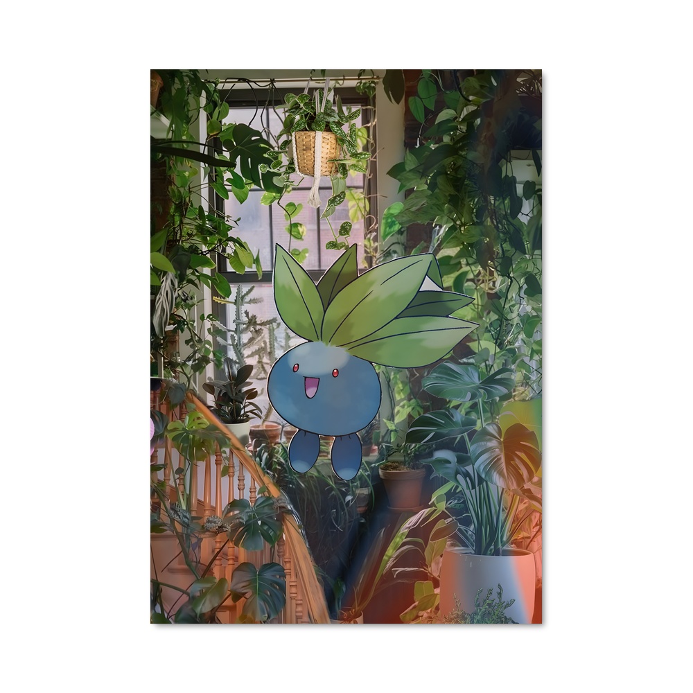 Poster Oddish & Bluebird – affiche Pokemon