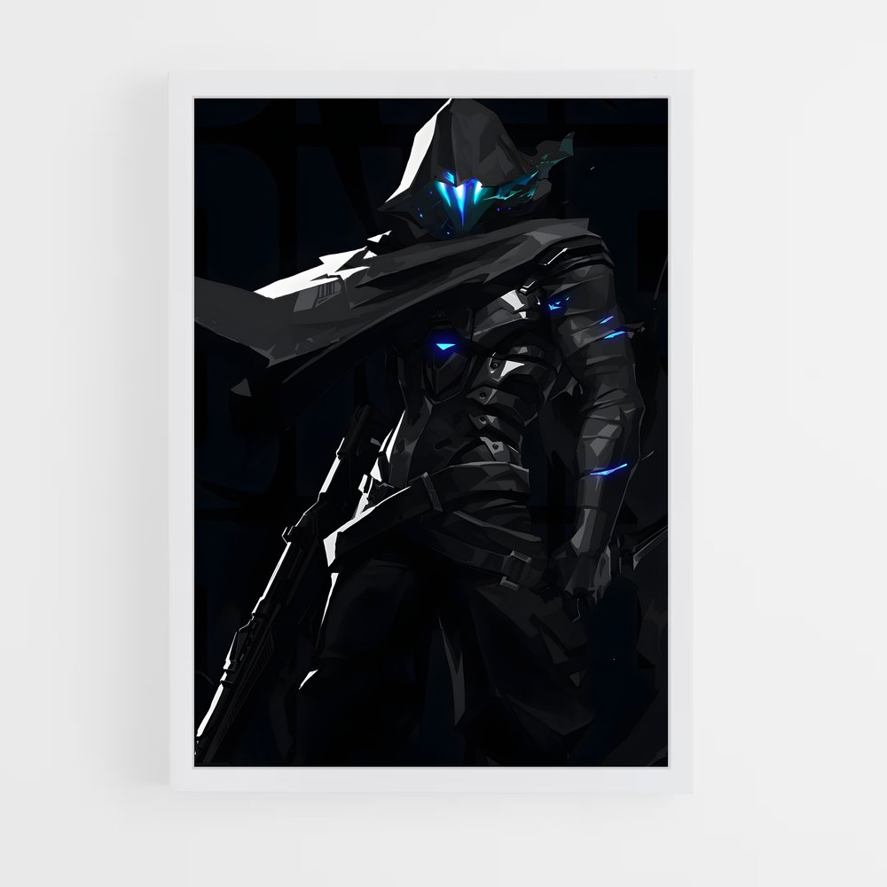 Poster Omen hommage – affiche Valorant (vue 3)