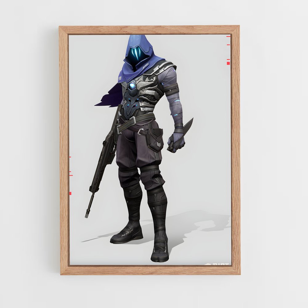 Poster Futuriste Armé – affiche Valorant (vue 4)