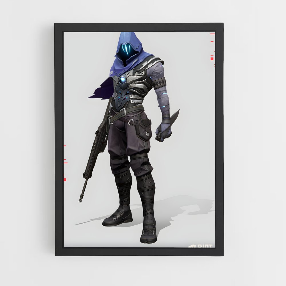 Poster Futuriste Armé – affiche Valorant (vue 2)