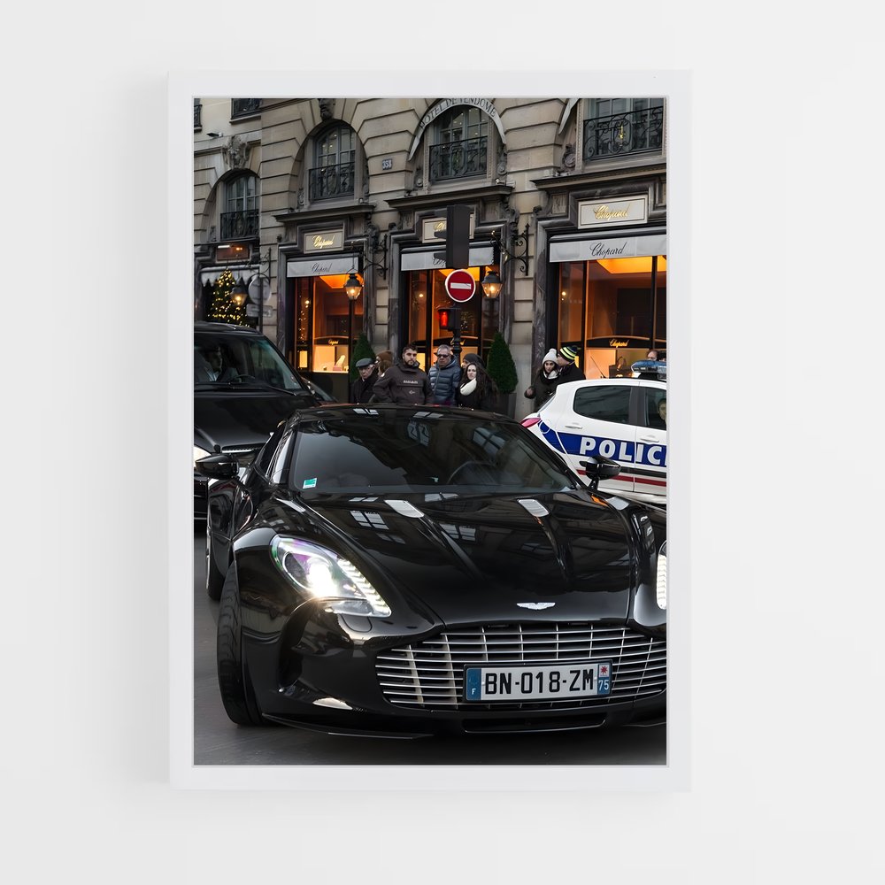 Poster Black & Blue – affiche Aston Martin (vue 3)