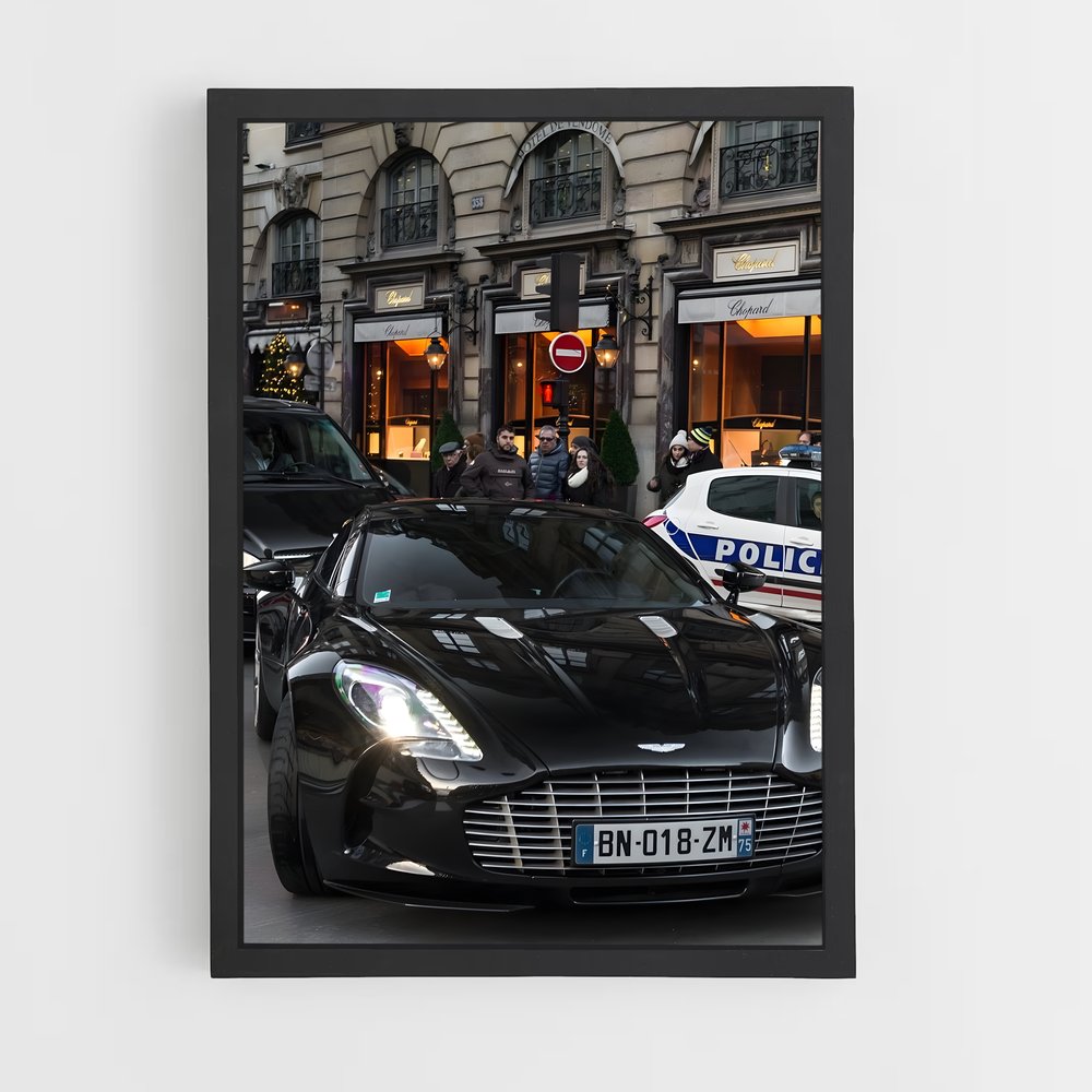 Poster Black & Blue – affiche Aston Martin (vue 2)