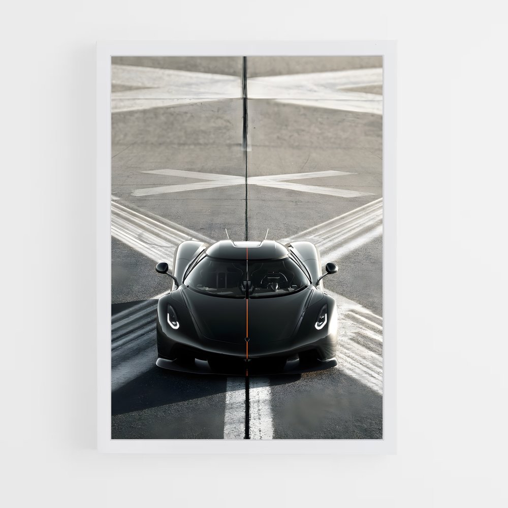Poster One route – affiche Koenigsegg (vue 3)