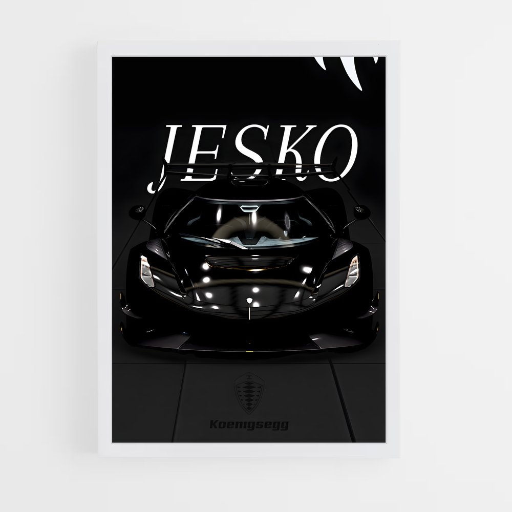 Poster Jeko Racing – affiche Koenigsegg (vue 3)