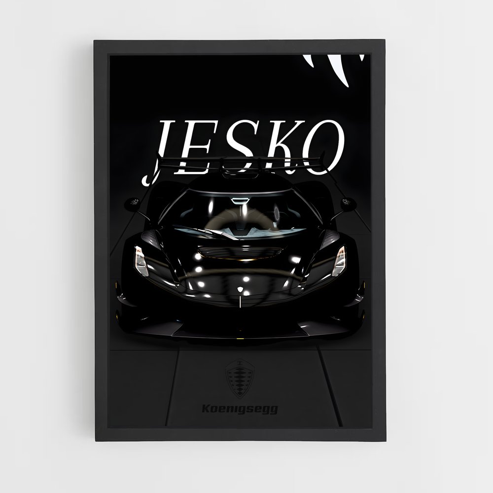 Poster Jeko Racing – affiche Koenigsegg (vue 2)