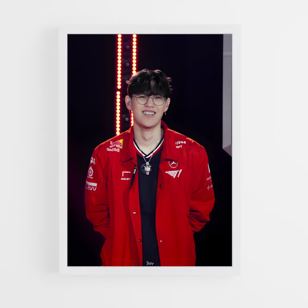 Poster Rouge et Lunettes – affiche Esports (vue 3)