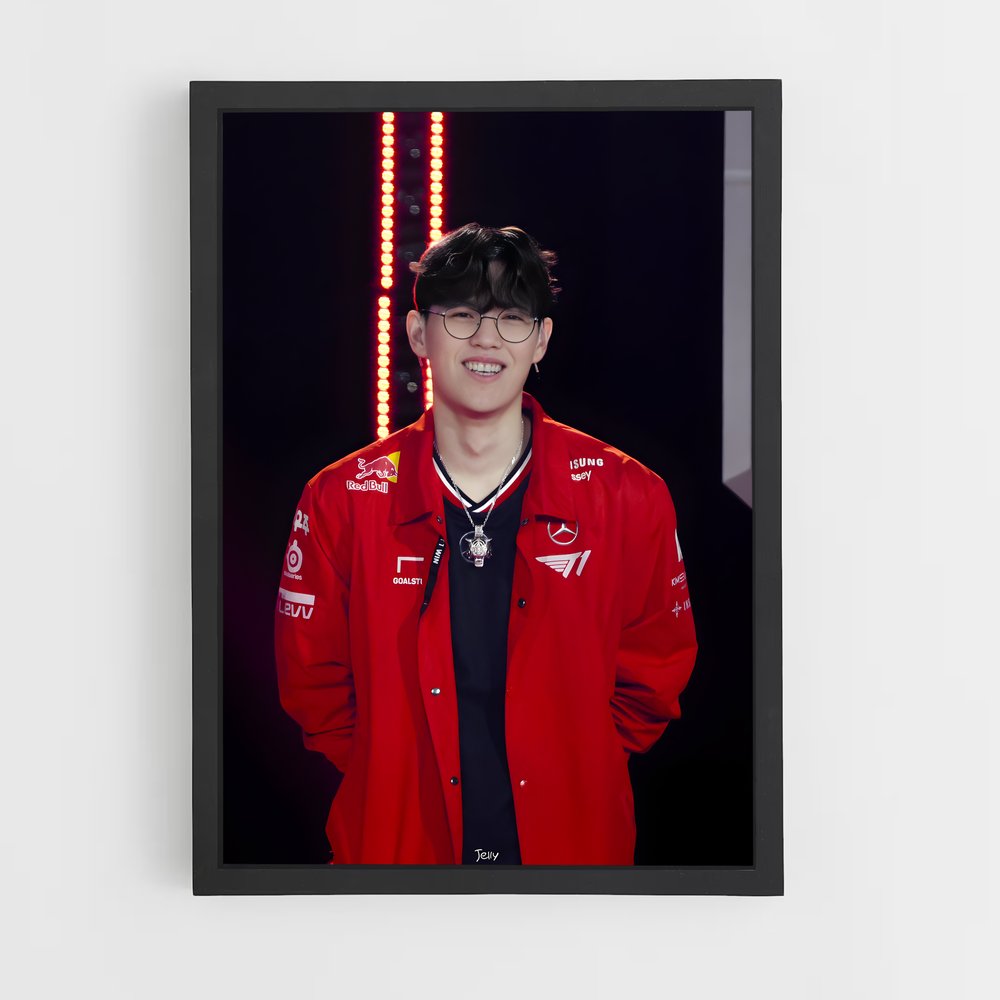 Poster Rouge et Lunettes – affiche Esports (vue 2)