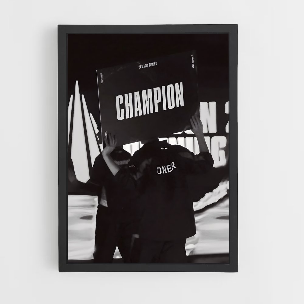 Poster Champion Spirit – affiche Esports (vue 2)