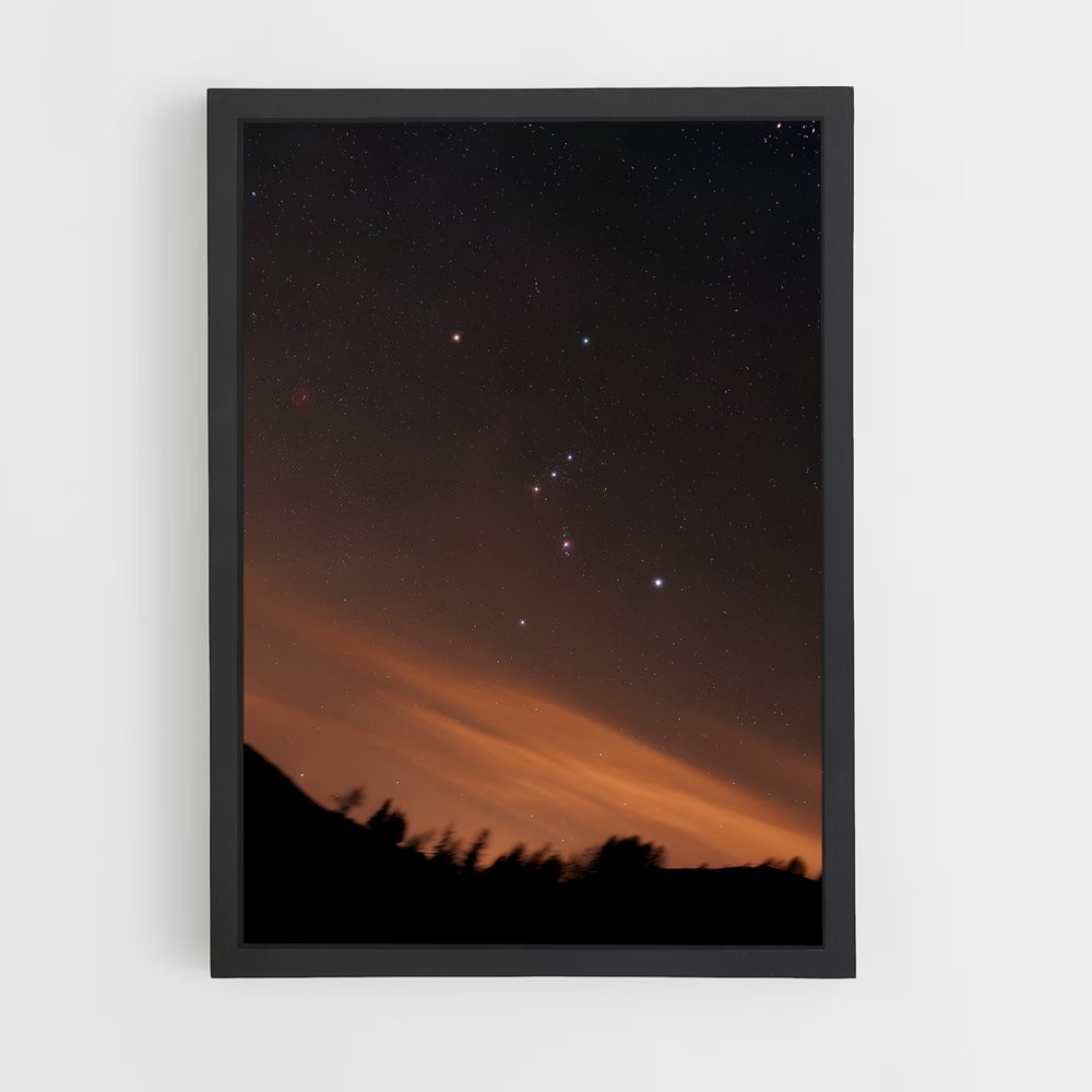 Poster Étoiles d'Orion – affiche Constellations (vue 2)