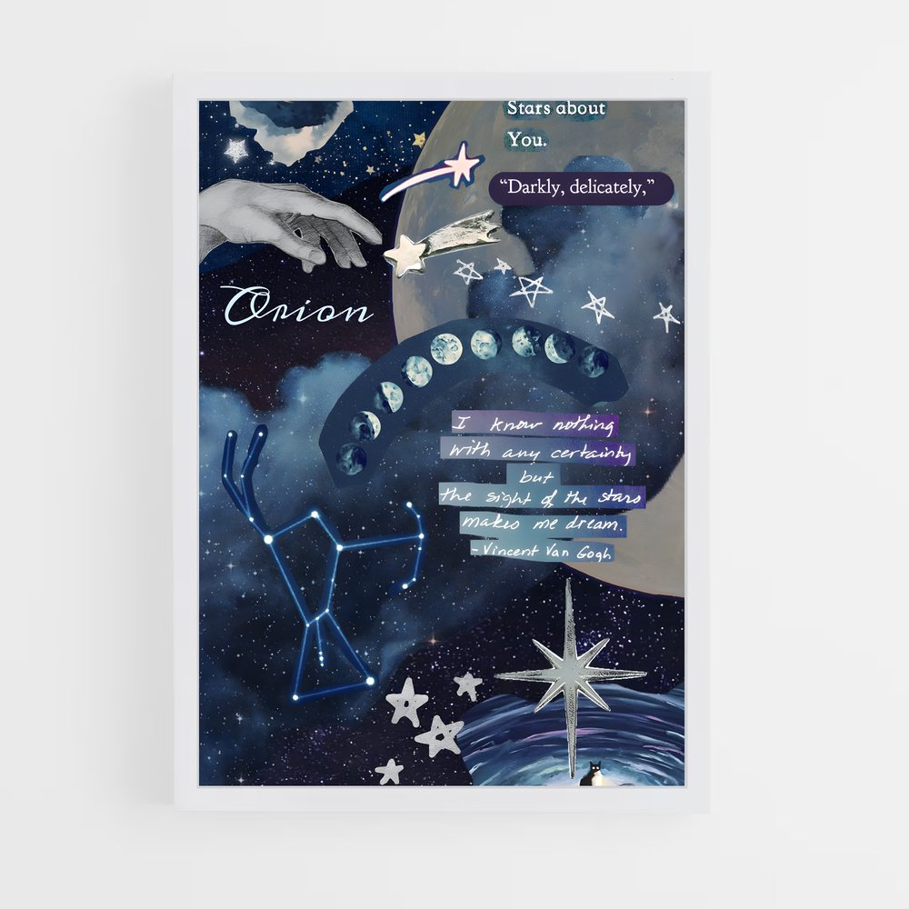Poster Étoiles Entre Nous – affiche Constellations (vue 3)