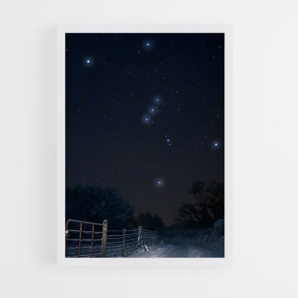 Poster éclatant Orion – affiche Constellations (vue 3)