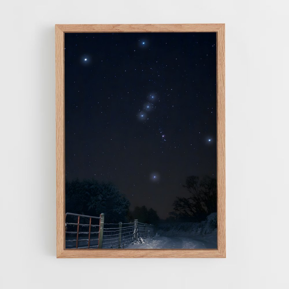 Poster éclatant Orion – affiche Constellations (vue 4)