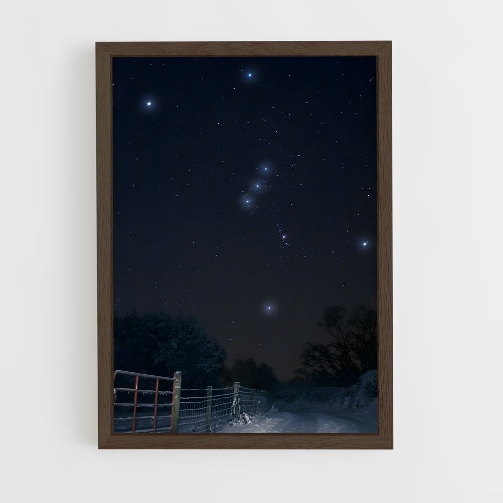 Poster éclatant Orion – affiche Constellations (vue 5)