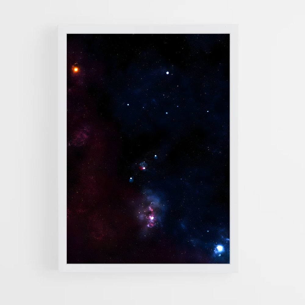 Poster Étoiles de la Nébuleuse – affiche Constellations (vue 3)