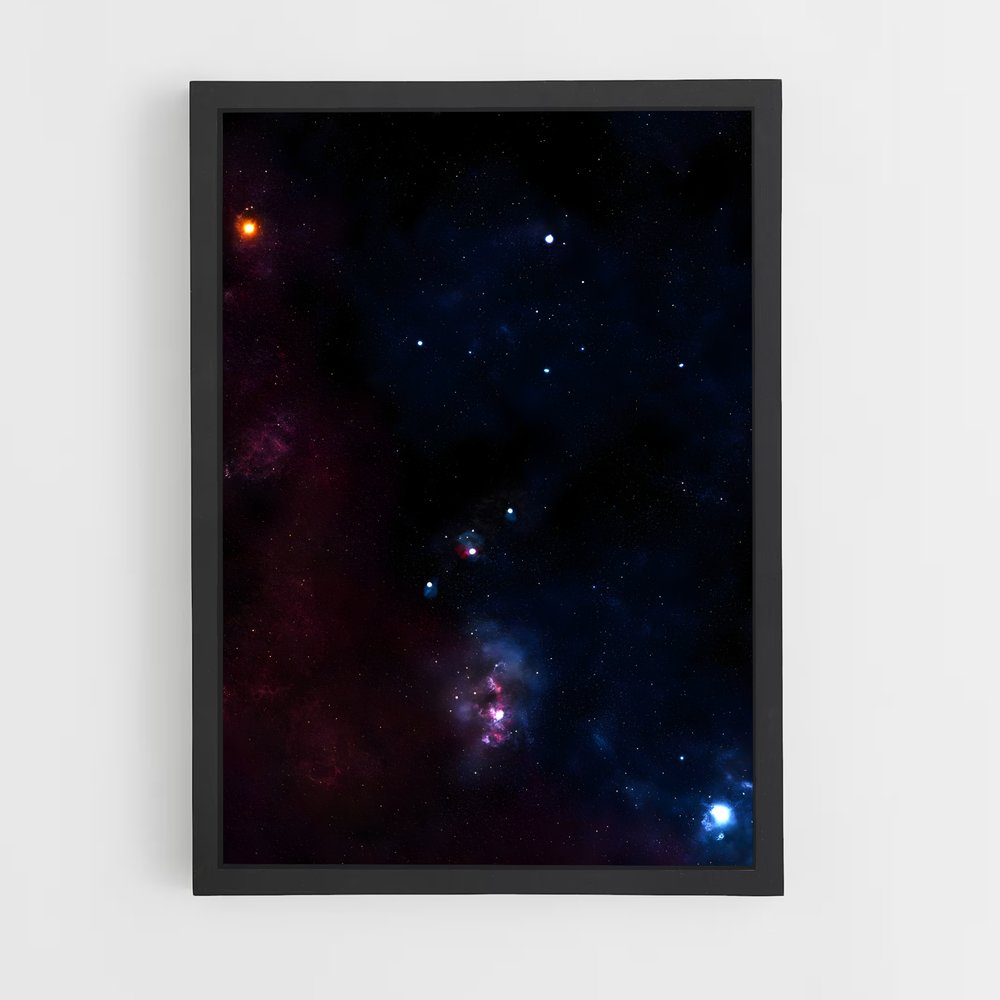 Poster Étoiles de la Nébuleuse – affiche Constellations (vue 2)