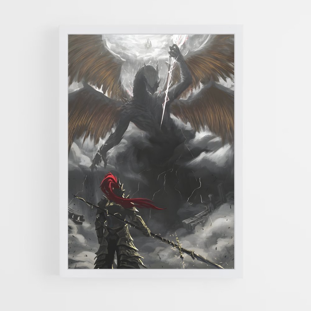 Poster Ornstein Affrontez – affiche Dark souls (vue 3)