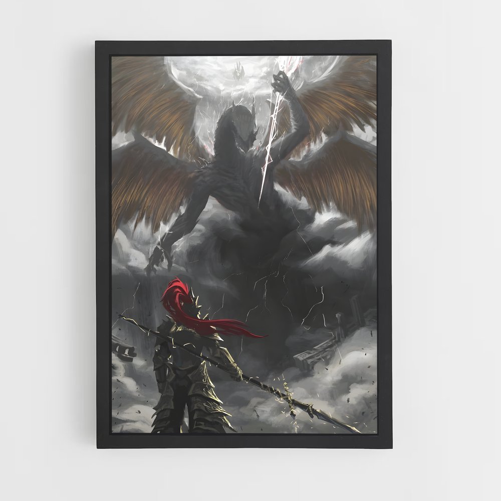Poster Ornstein Affrontez – affiche Dark souls (vue 2)