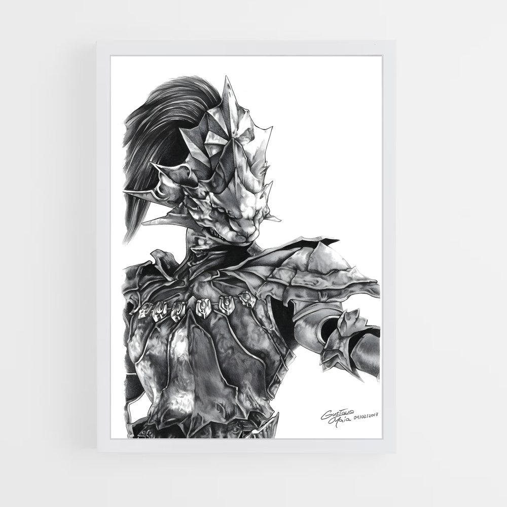 Poster Le Chevalier de l'Épée – affiche Dark souls (vue 3)