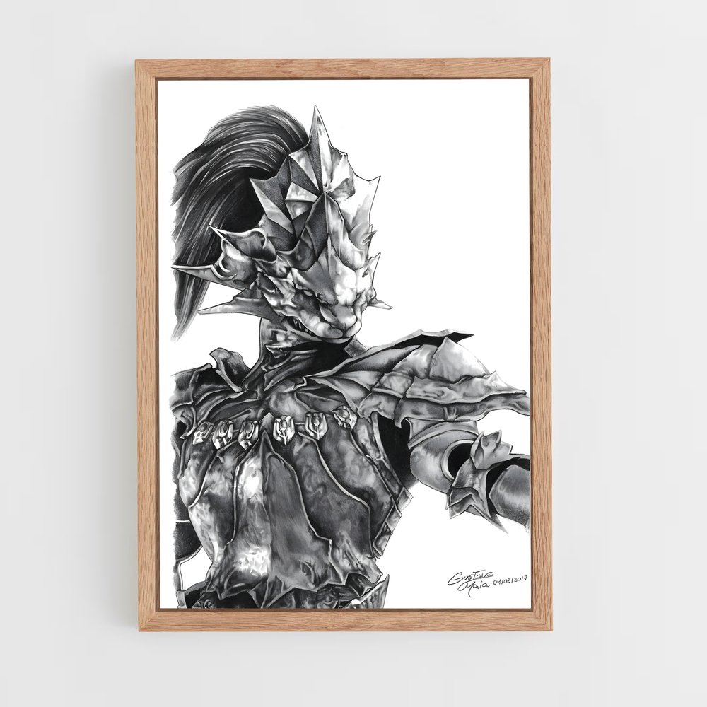 Poster Le Chevalier de l'Épée – affiche Dark souls (vue 4)