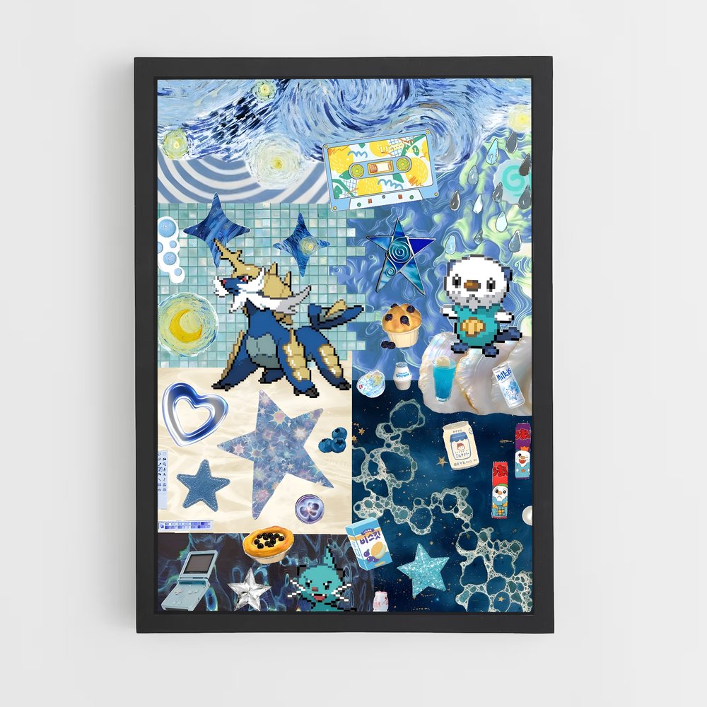 Poster L'Art du Feline – affiche Pokemon (vue 2)
