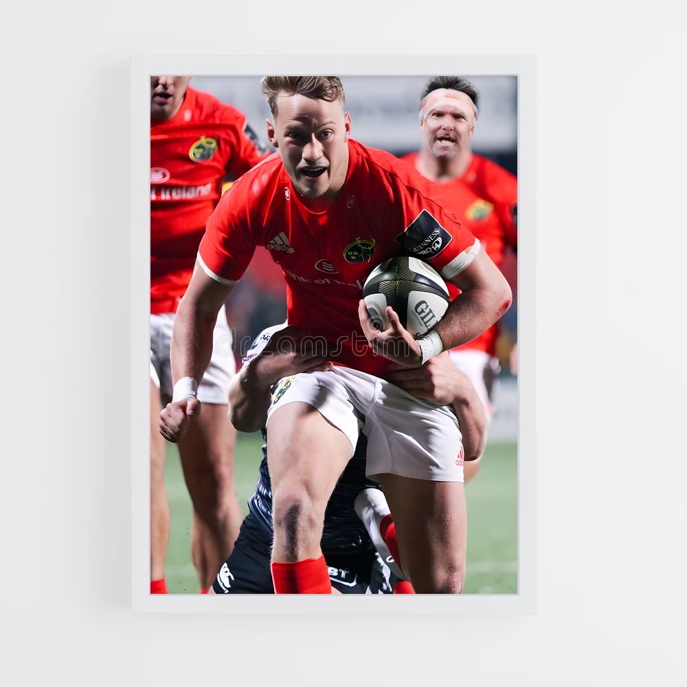 Poster La Course Sauvage – affiche Rugby (vue 3)