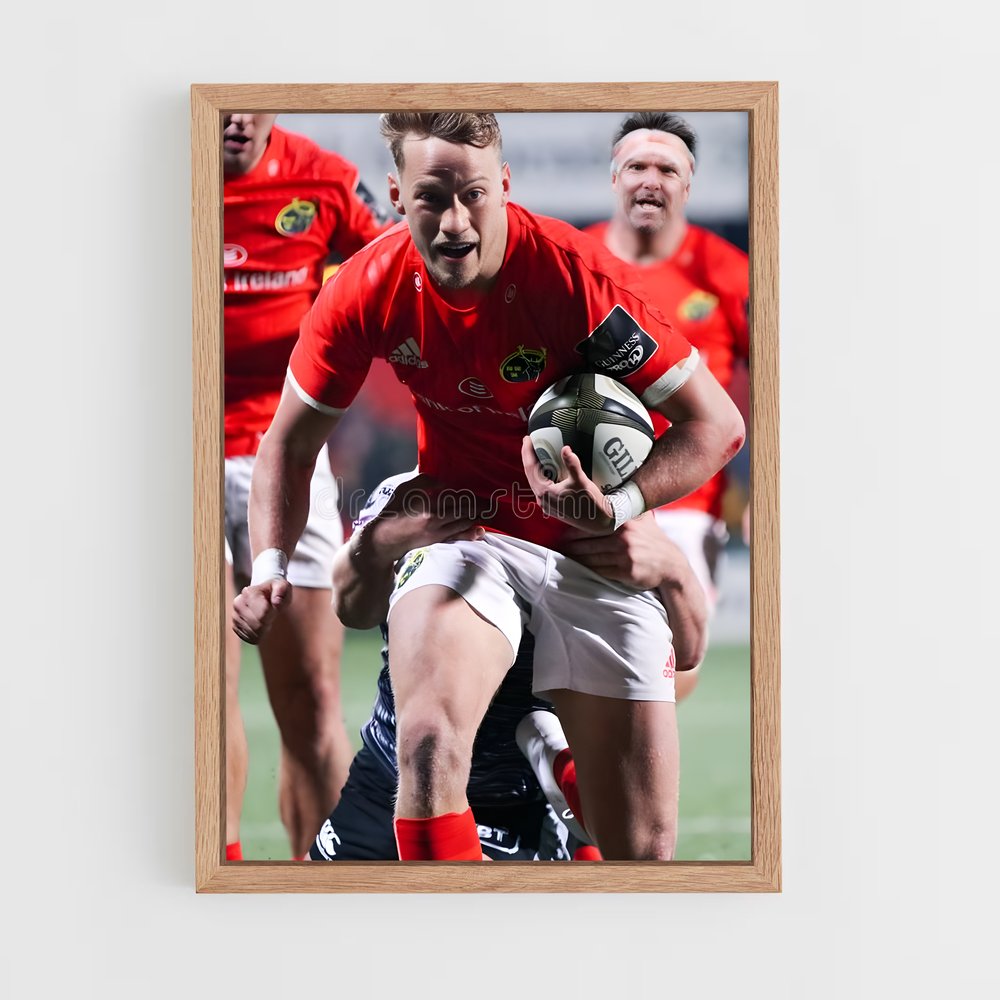Poster La Course Sauvage – affiche Rugby (vue 4)