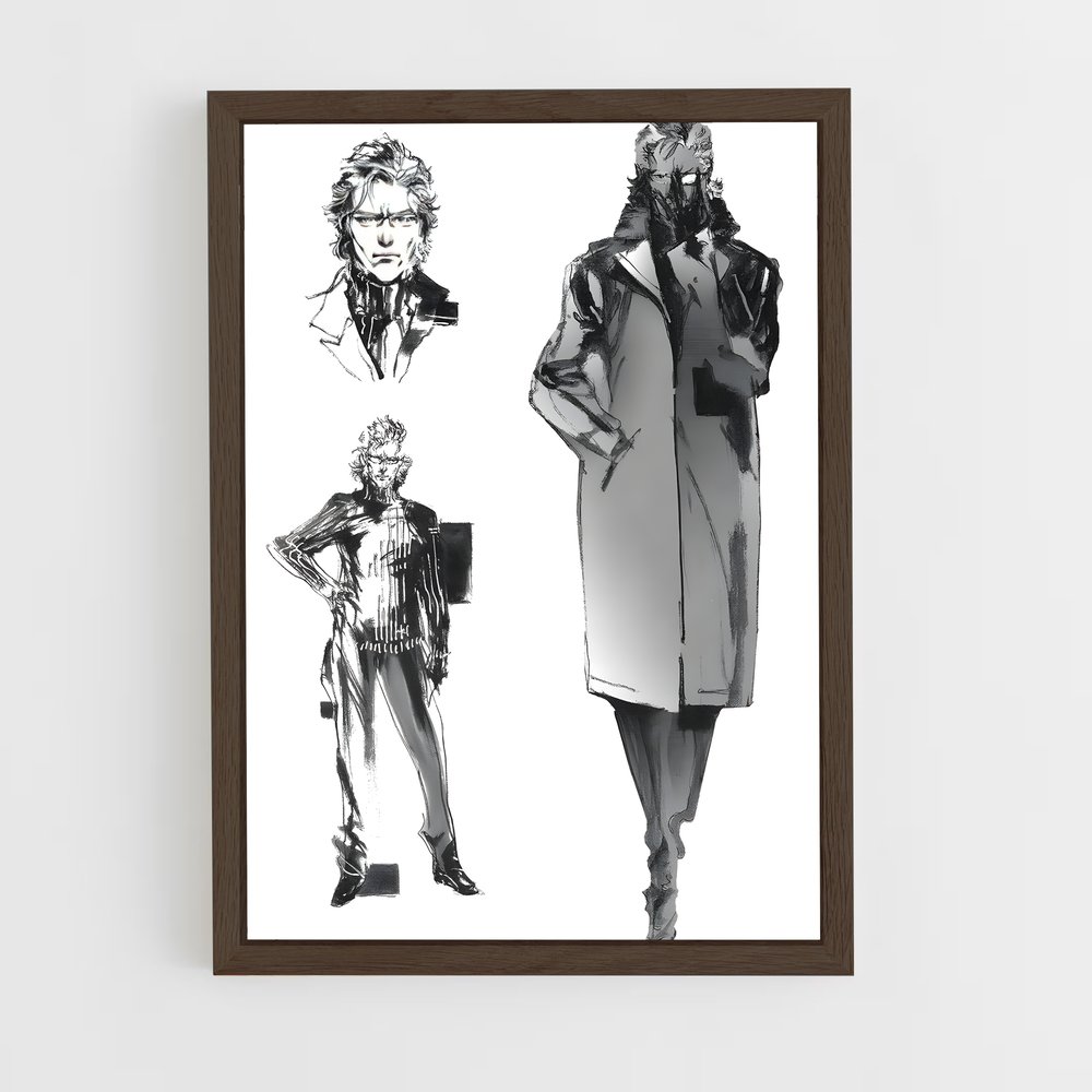 Poster Les Enquêteurs aux Trench Coats – affiche Metal gear solid (vue 5)